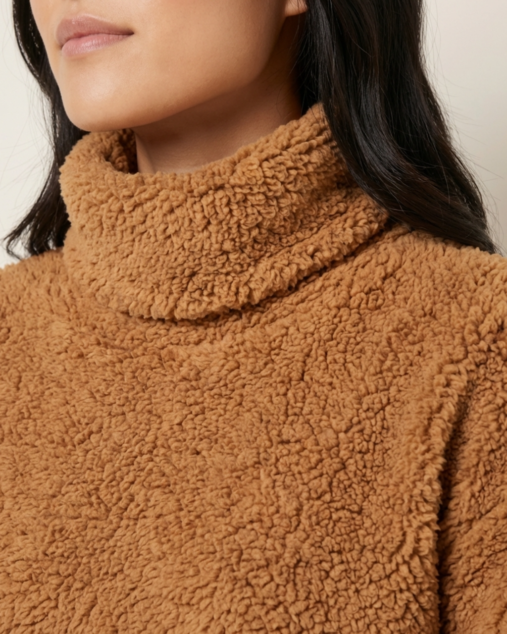 wooly turtleneck