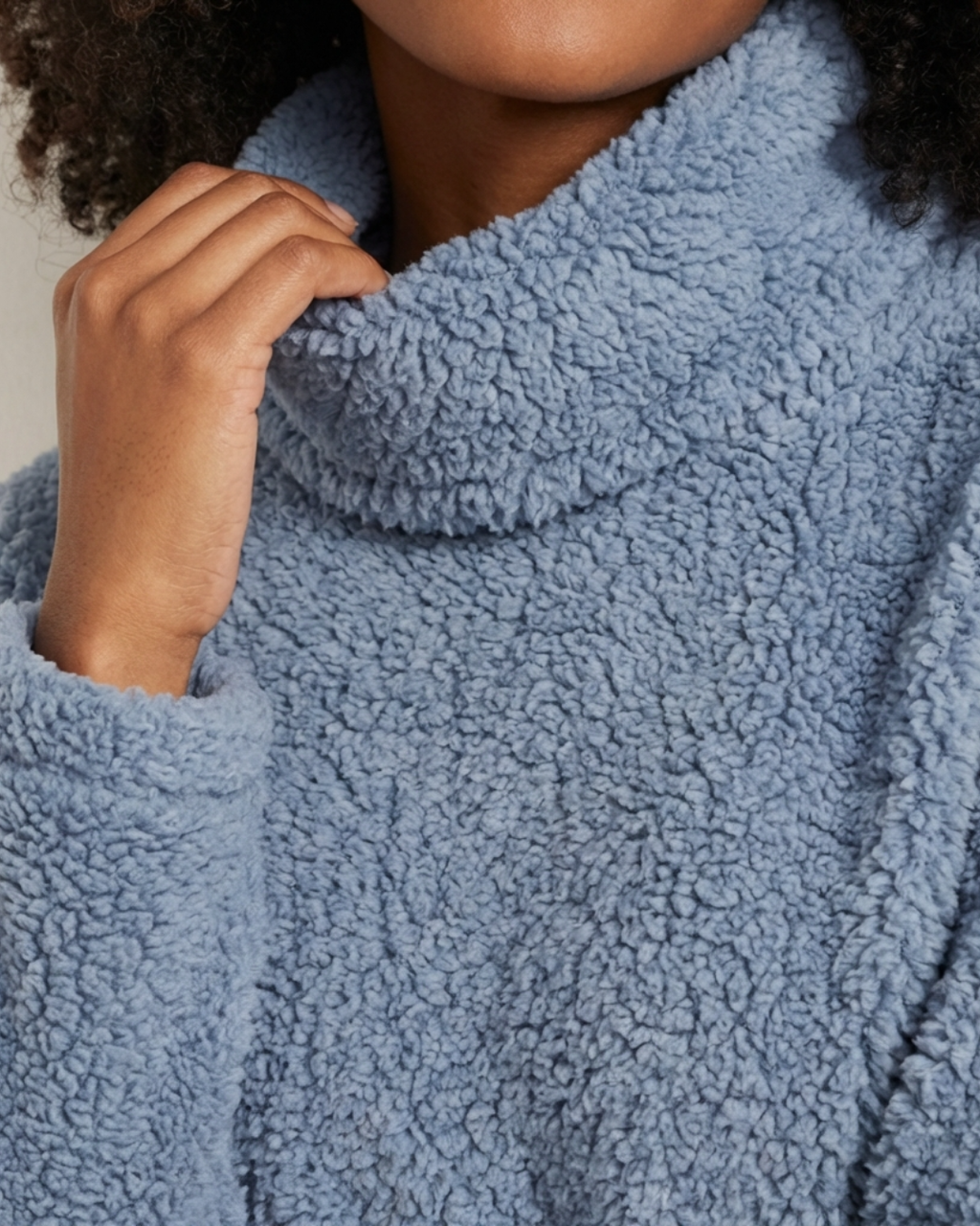 wooly turtleneck