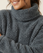 wooly turtleneck
